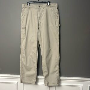 Carhartt Carpenter Pants Loose Fit Size 38x32 Khaki Pants